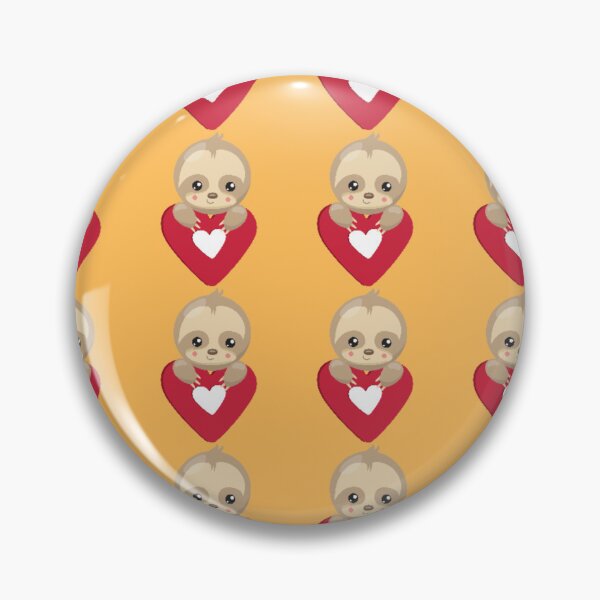 Item preview, Cute Sloth Holding Heart Seamless Love Pattern Drawstring Bag designed and sold by FestivityFinds.
