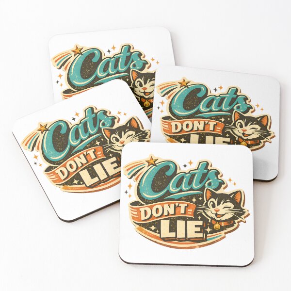 Item preview, Retro Winking Cat Valentine - Cats Don't Lie Funny Vintage designed and sold by MukuMint.