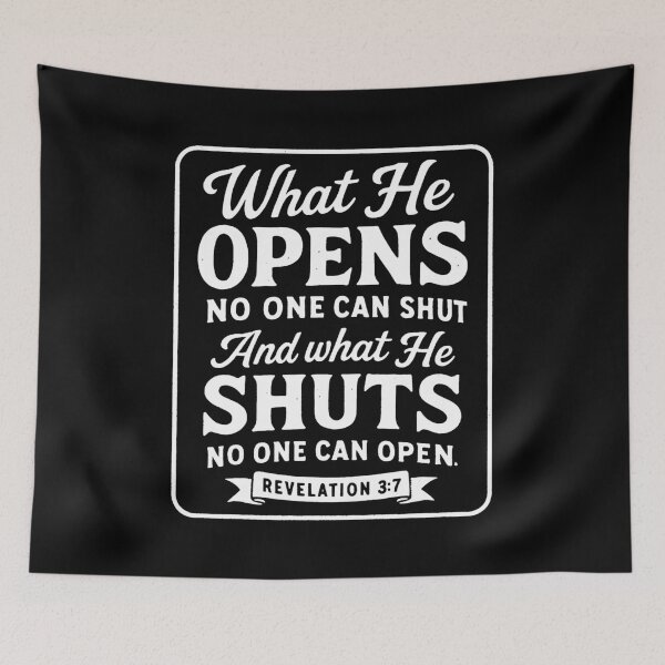 Item preview, Revelation 3:7 What He Opens No One Can Shut designed and sold by plushism.