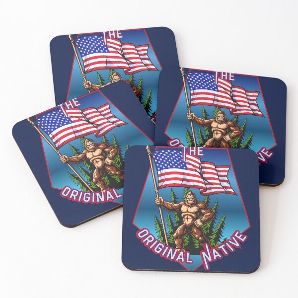 Item preview, American Flag Bigfoot (The Original Native) designed and sold by Tripp Art Studio.