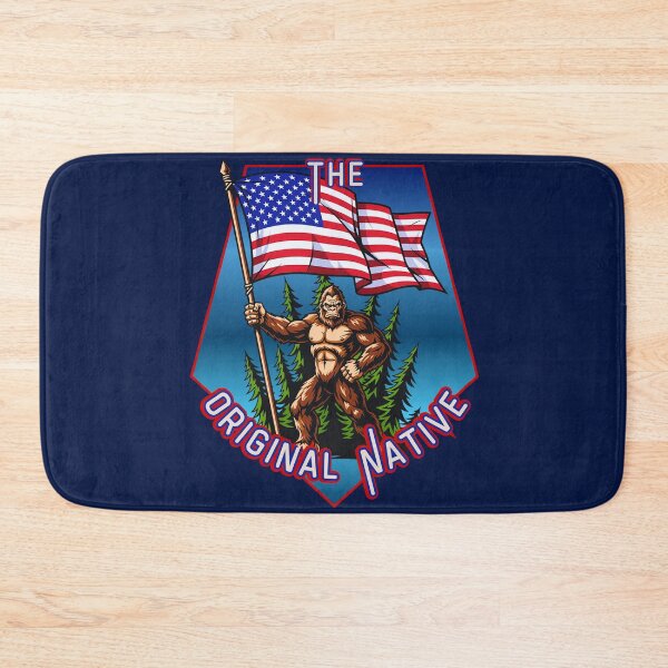 Item preview, American Flag Bigfoot (The Original Native) designed and sold by Tripp Art Studio.