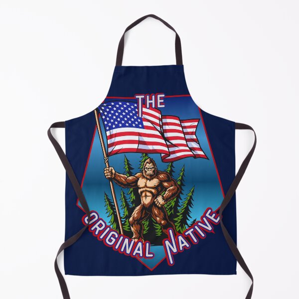 Item preview, American Flag Bigfoot (The Original Native) designed and sold by Tripp Art Studio.