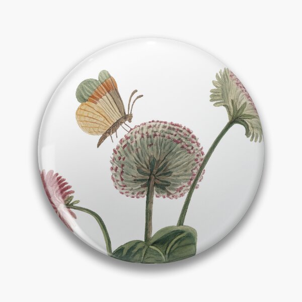 Item preview, Antique Butterfly and Flowers designed and sold by Mad-by-The-O.