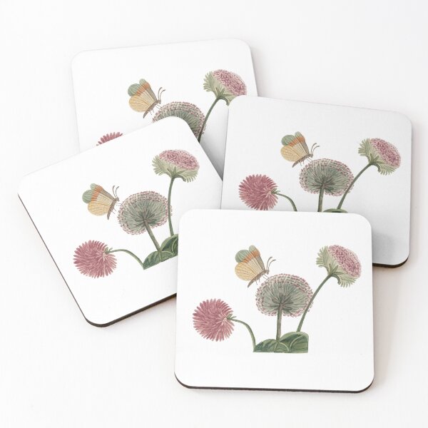 Item preview, Antique Butterfly and Flowers designed and sold by Mad-by-The-O.