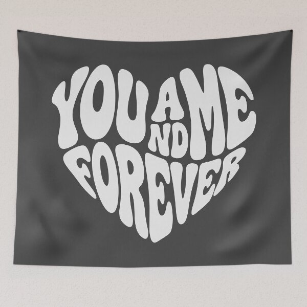 Item preview, You And Me Forever Romantic Valentine White Heart designed and sold by WAMTEES.
