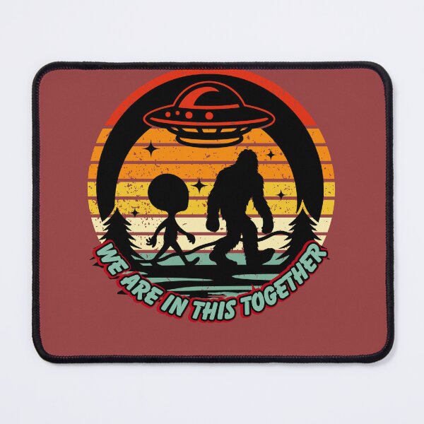 Item preview, Big Foot and Alien in it Together designed and sold by Tripp Art Studio.