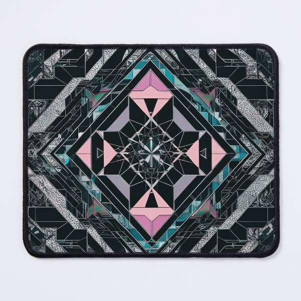 Item preview, Dark Geometric: Cyberpunk Crystal Bloom designed and sold by mxztar.