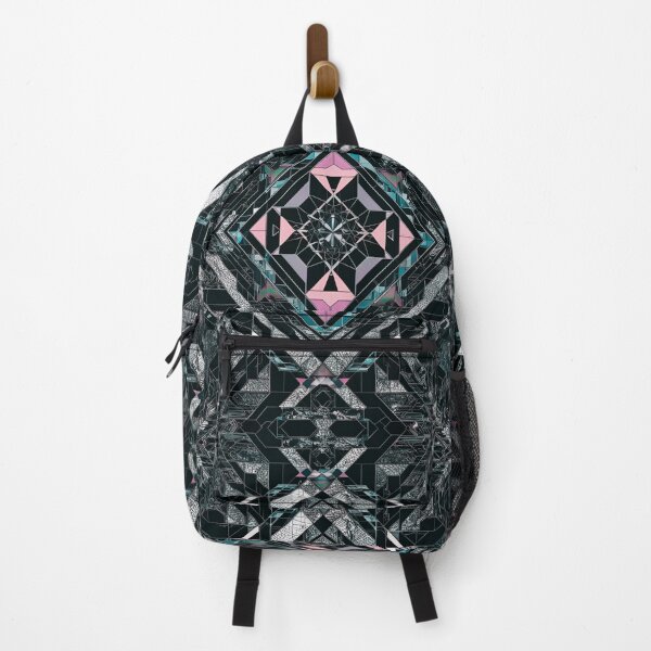 Item preview, Dark Geometric: Cyberpunk Crystal Bloom designed and sold by mxztar.