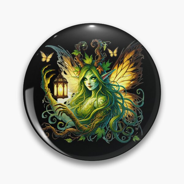 Item preview, The Vine-Crowned Fairy of the Forest designed and sold by TheInkRaven.