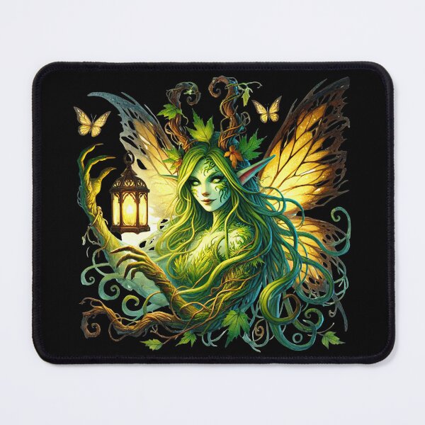 Item preview, The Vine-Crowned Fairy of the Forest designed and sold by TheInkRaven.