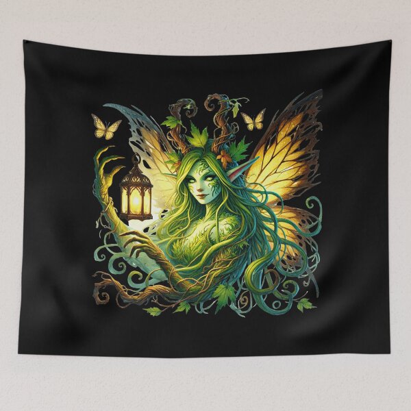 Item preview, The Vine-Crowned Fairy of the Forest designed and sold by TheInkRaven.