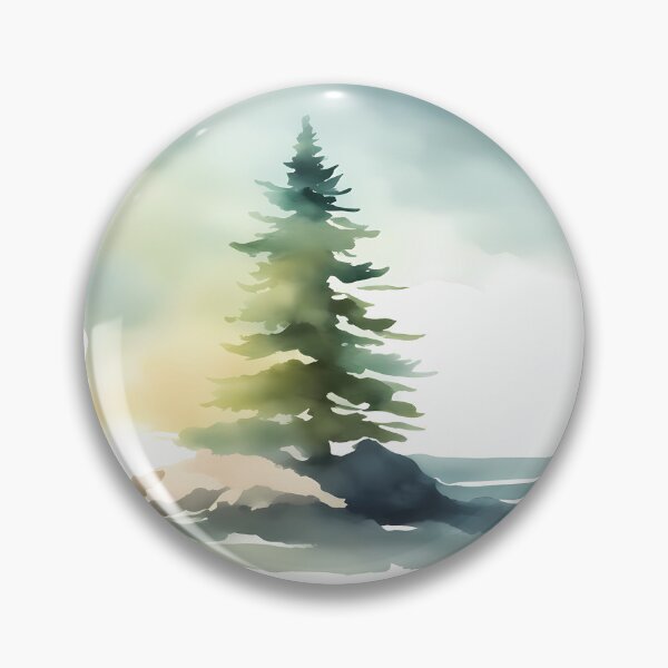 Item preview, Fir Tree on Ocean Beach designed and sold by CalmnessbyChoice.