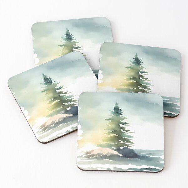 Item preview, Fir Tree on Ocean Beach designed and sold by CalmnessbyChoice.