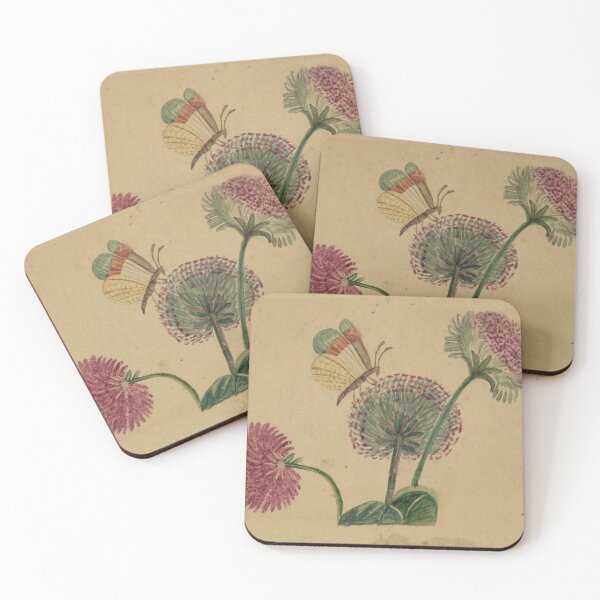 Item preview,  Antique Butterfly and Flowers designed and sold by Mad-by-The-O.