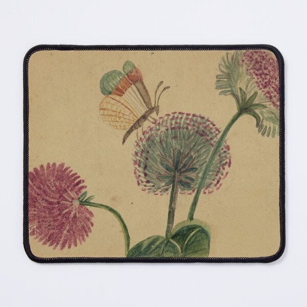 Item preview,  Antique Butterfly and Flowers designed and sold by Mad-by-The-O.