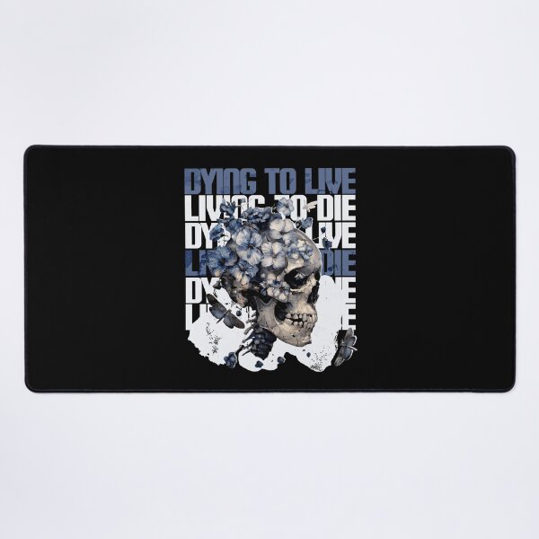 Item preview, Dying to Live Floral Skull Graphic - Gothic Memento Mori Aesthetic designed and sold by justyna-s28.