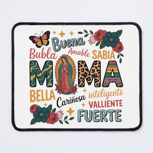 Item preview, Latina Mama Floral Art - Cariñosa & Amable - Spanish Mother's Day Sticker designed and sold by Suzy Perez Art.