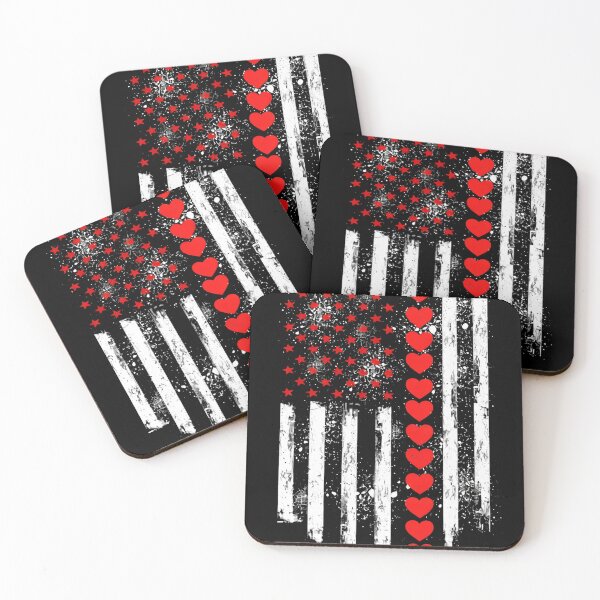 Item preview, Retro Love Heart Graphic USA American Flag Valentine Men designed and sold by Starry Night Creative Art.