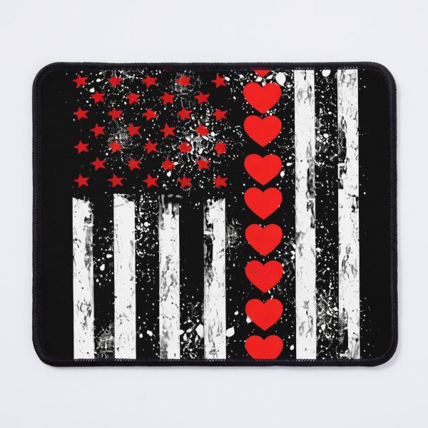 Item preview, Retro Love Heart Graphic USA American Flag Valentine Men designed and sold by Starry Night Creative Art.