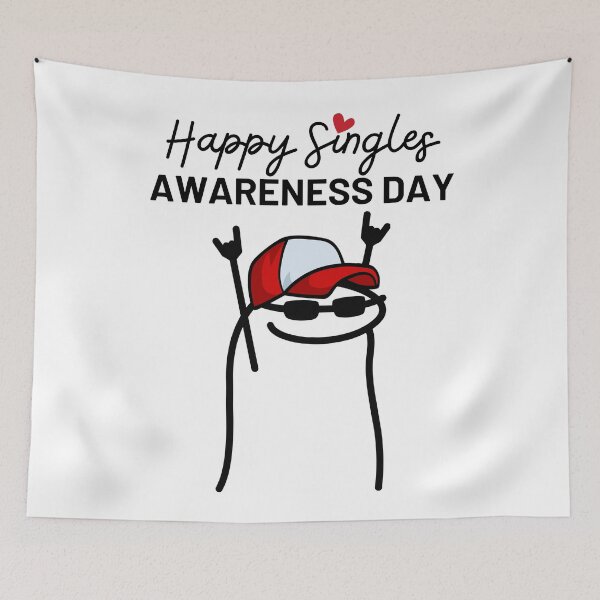 Item preview, Happy Singles Awareness Day | Funny Ani-Valentine designed and sold by Anniko Art Studio.