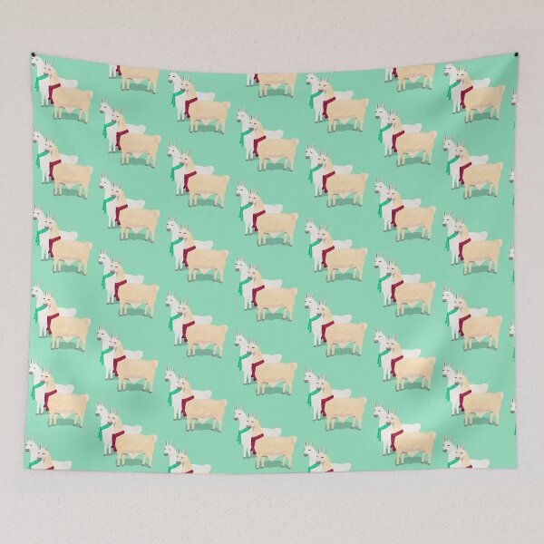 Item preview, Alpacas wearing scarf designed and sold by Daniel Vasco.