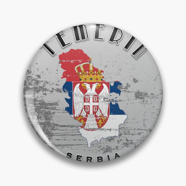 Item preview, Temerin Serbia Flag Worn  designed and sold by World Designs.