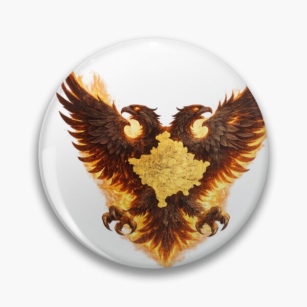 Item preview, Flaming Eagle of Kosovo designed and sold by kimkosovo.