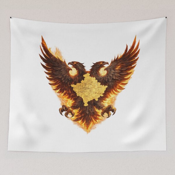 Item preview, Flaming Eagle of Kosovo designed and sold by kimkosovo.