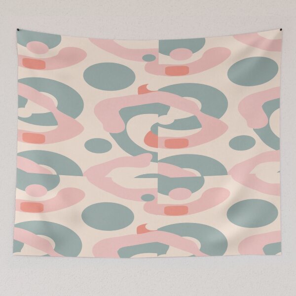 Item preview, Abstract Loop Pattern with Soft Pastel Lines designed and sold by mari0n980.