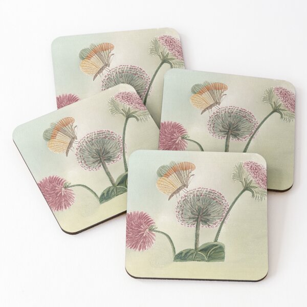 Item preview, Antique Butterfly and Flowers designed and sold by Mad-by-The-O.