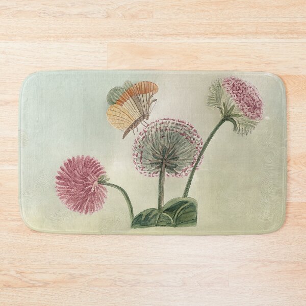 Item preview, Antique Butterfly and Flowers designed and sold by Mad-by-The-O.