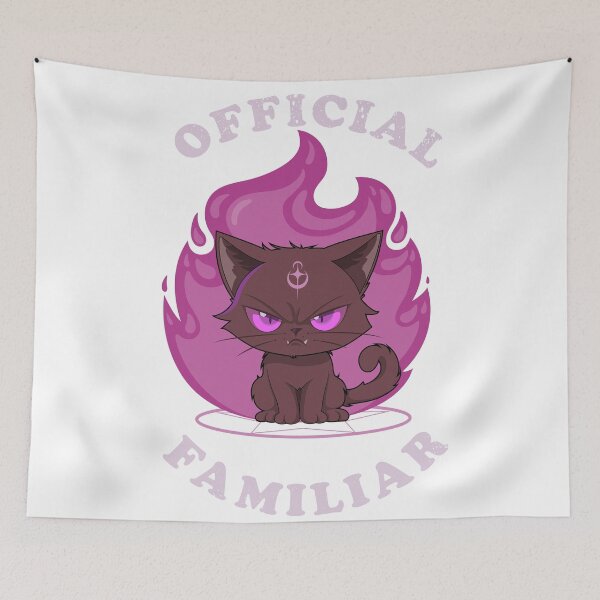 Item preview, Official Familiar – Cute Dark Magic Cat Witch core Fantasy Art designed and sold by DREEMBLOOM Designs.