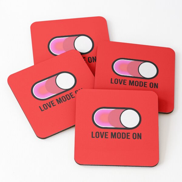 Item preview, Love Mode On – Minimal Toggle Switch Valentine Design  Description designed and sold by WikaKowalczyk.