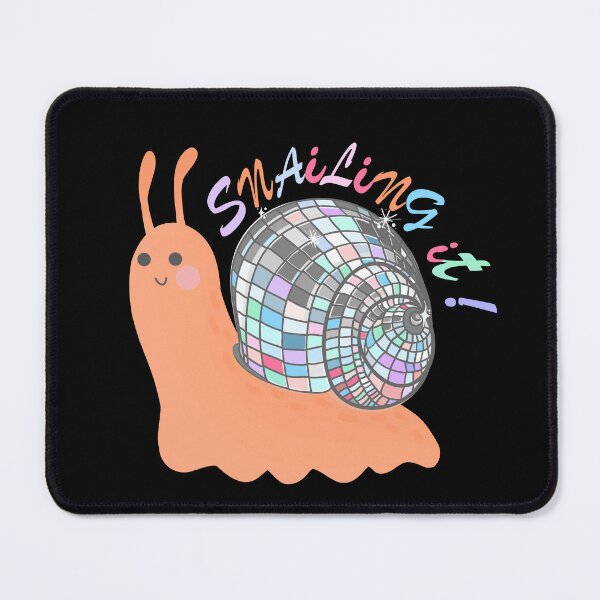 Item preview, Snailing It! – Colorful snail with disco ball shell designed and sold by marlenamyr.