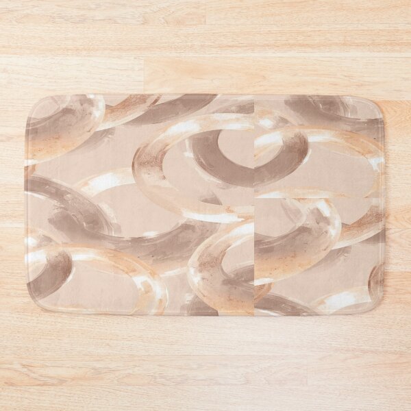 Item preview, Abstract Halo Ring Pattern in Soft Neutrals designed and sold by mari0n980.