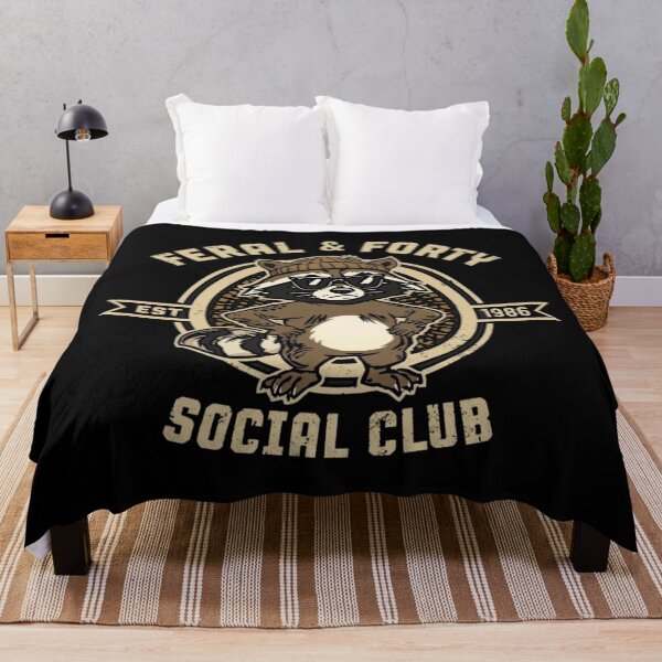 Item preview, Feral & Forty Social Club Raccoon Mascot designed and sold by PROPera-design.
