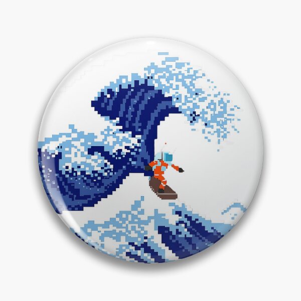 Item preview, 8-Bit Space Surfer | Retro Pixel Wave Astronaut designed and sold by cignaccio.