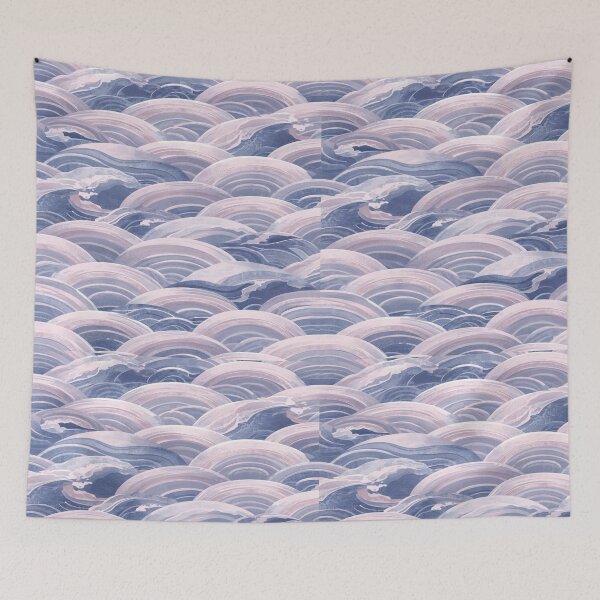 Item preview, Wave Tile Pattern with Soft Gradient Curves designed and sold by mari0n980.