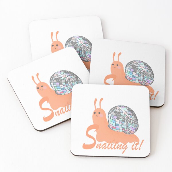 Item preview, Snailing It! – Colorful snail with disco ball shell designed and sold by marlenamyr.