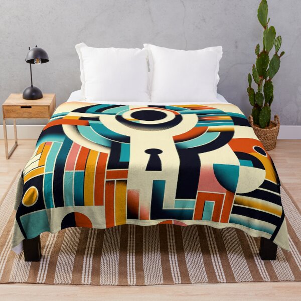 Item preview, Geometric Keyhole Letterform Abstract designed and sold by InkSmithery.