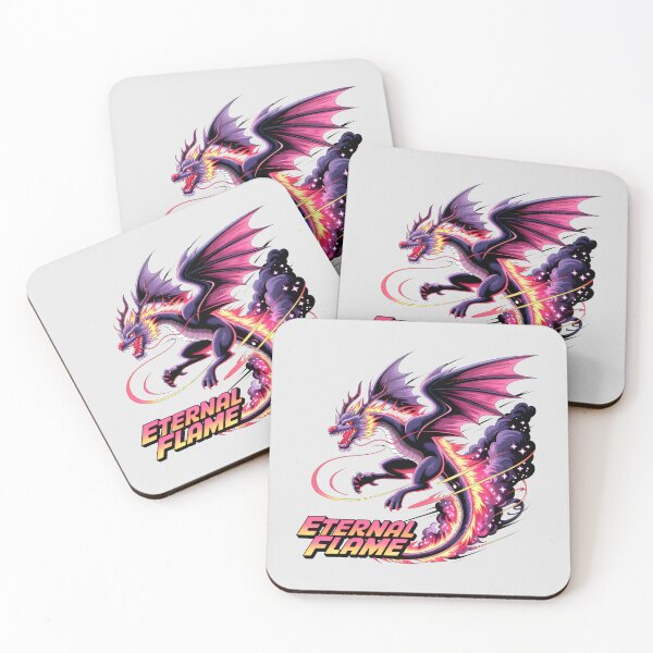 Item preview, Eternal Flame Majestic Dragon Fire Spirit Otaku Art Style designed and sold by SplashTastic.