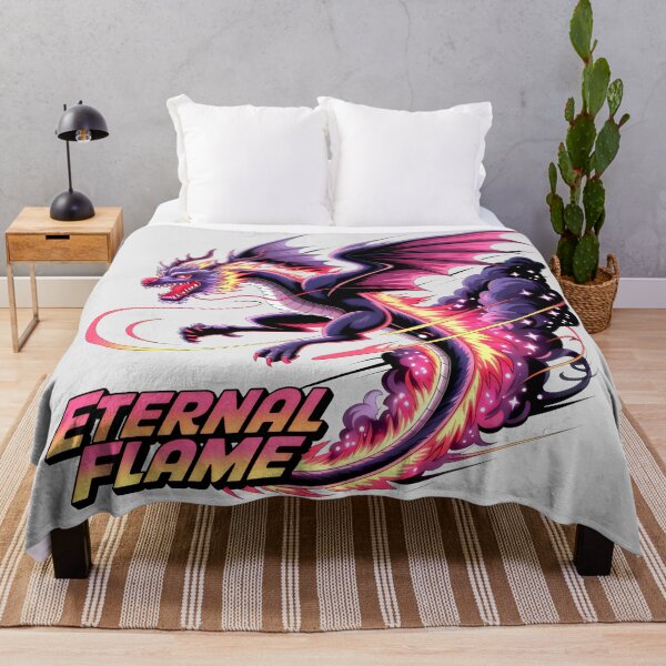 Item preview, Eternal Flame Majestic Dragon Fire Spirit Otaku Art Style designed and sold by SplashTastic.