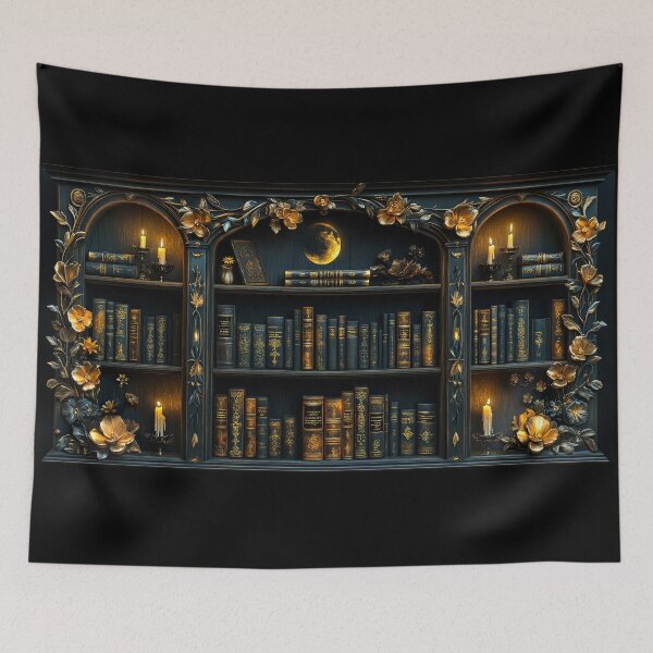 Item preview, Gothic Dark Academia Library Art designed and sold by MargaretWiktor.
