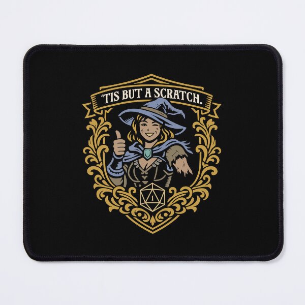 Item preview, Medieval Sorcerer Tis But a Scratch Dark Humor designed and sold by pixeptional.