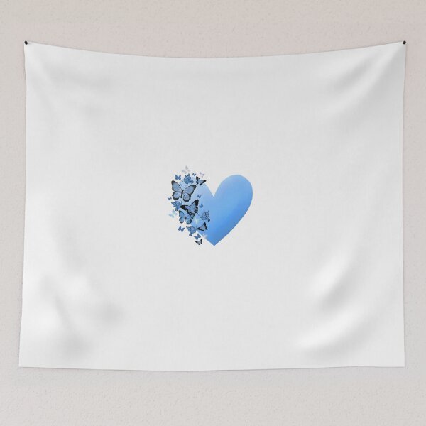 Item preview, Blue Butterfly Heart Love Illustration designed and sold by Deep-Fold.