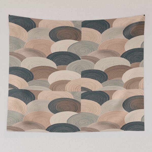 Item preview, Smooth Ripple Circle Pattern in Muted Pastels designed and sold by mari0n980.