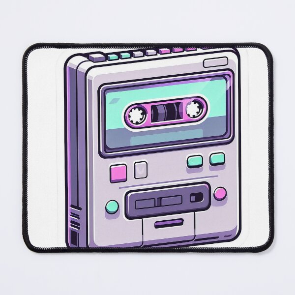 Item preview, Retro Portable Walkman - 90s Aesthetic Music Player Sticker designed and sold by RetroPixel Studio.