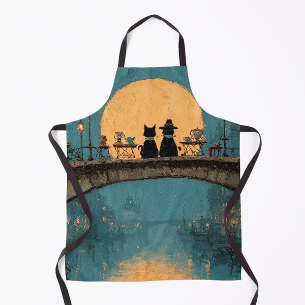 Item preview, Two Cats Under the Moon designed and sold by Erika Kaisersot.