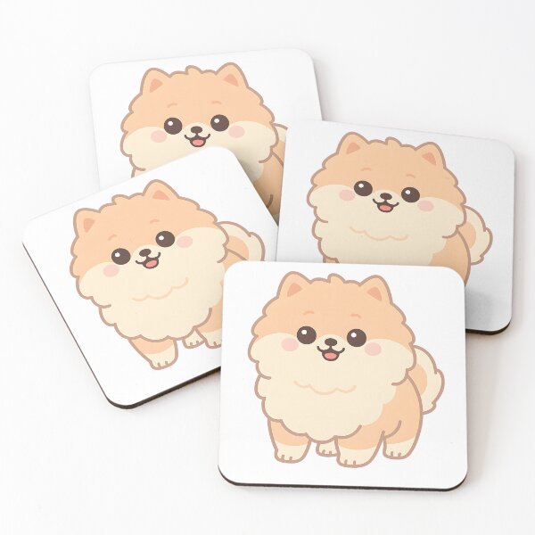 Item preview, Cute Pomeranian – Fluffy Kawaii Dog Cartoon Sticker designed and sold by KawaiiOrbit.