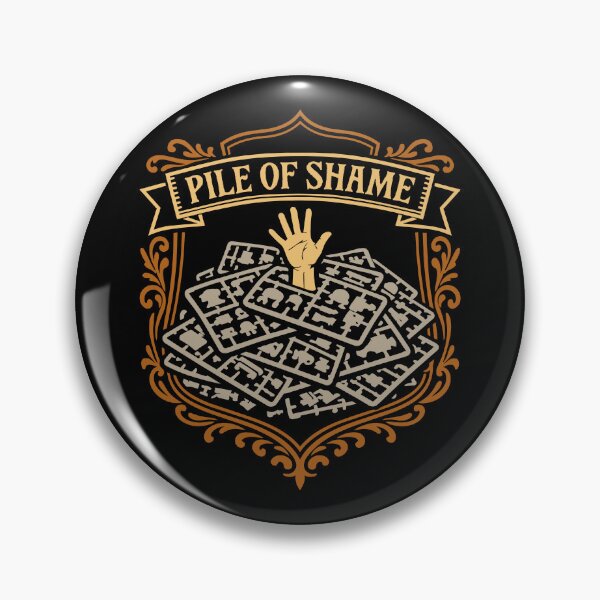 Item preview, Pile of Shame Emblem Miniature Painting designed and sold by pixeptional.
